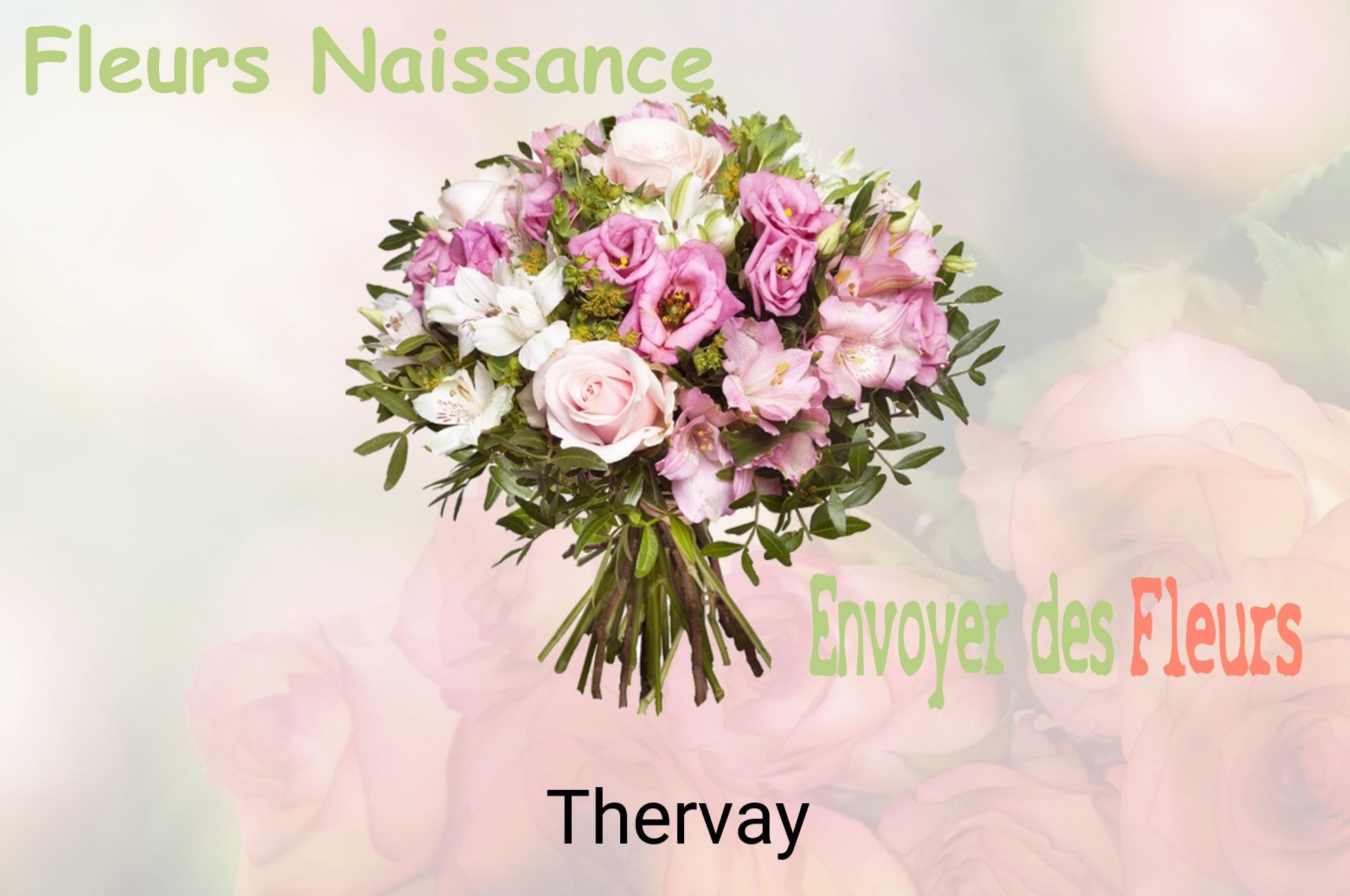 Bouquet de fleurs de naissance livré à Thervay